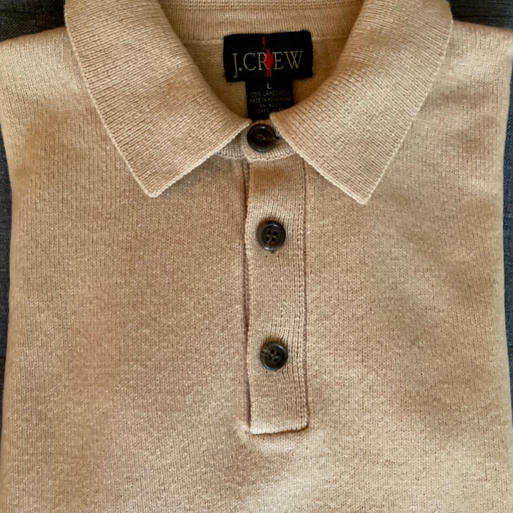Men’s J. Crew Wool Polo Sweater
